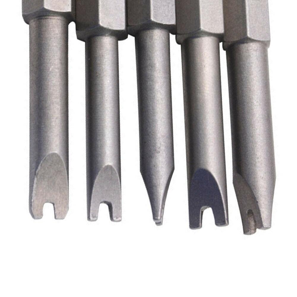 1 4 Hex Shank 50mm 5New MagneticU Shape Screwdriver Security Bits Tool