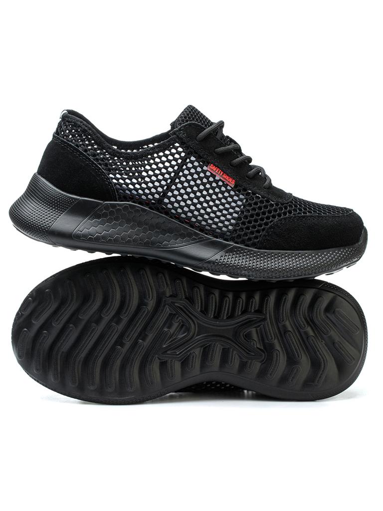 Breathable Men Work Shoes Summer Safety Shoes Lightweight Protective Sneakers Safety Steel Toe Shoes Men Puncture-Proof Boots