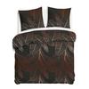 Cotton bedding 220x200 COTTON 100% modern plant pattern graphite background
