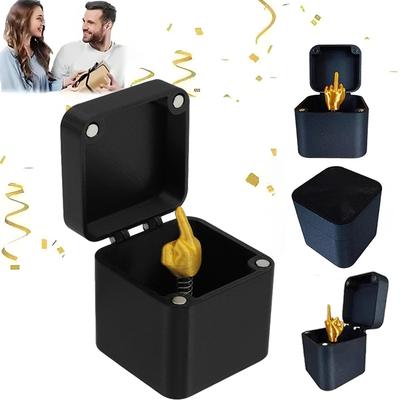 Vyskakovací dárková krabička s prostředníčkem z krabice Kreativní dekorace na stůl a domů Dárky Novinka s prostředníčkem Vánoční vtipný žertovný dárek