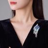 Crystal Leaf Brooch - Elegant and Exquisite Women's Accessory. Wheat Ear Brooch - Light, Luxurious and High-end Charm Brooch.