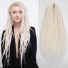 24' Dreadlocks Extensions Crochet Hair for Women 10 Strands Handmade Crochet Hair Braids 0.6cm Hippie Double Ended Dreadlock