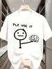 Lustiger Stil BITTE BENUTZEN Sie es Print T-Shirt und Kinder-T-Shirt Herren Damen Kurzarm Lustig Rundhalsausschnitt Baumwolle Humor Täglich Lässig T-Shirt