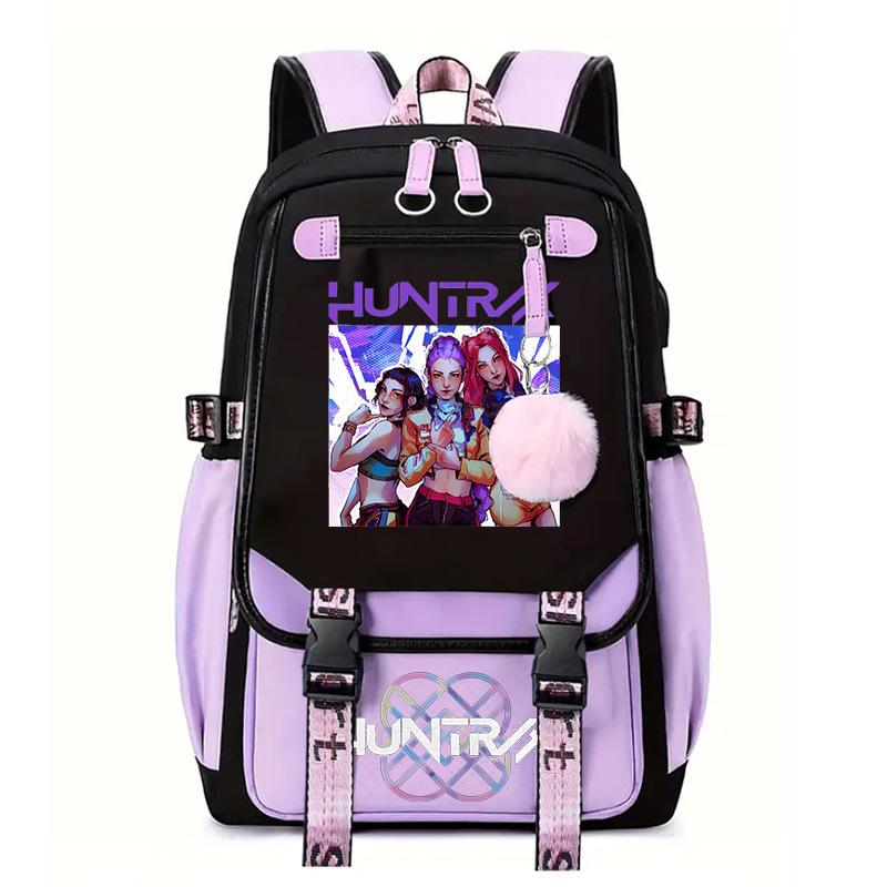 Witch Hunter Animation Cartoon Printed School Bag Large Capacity Junior High School Student Backpack