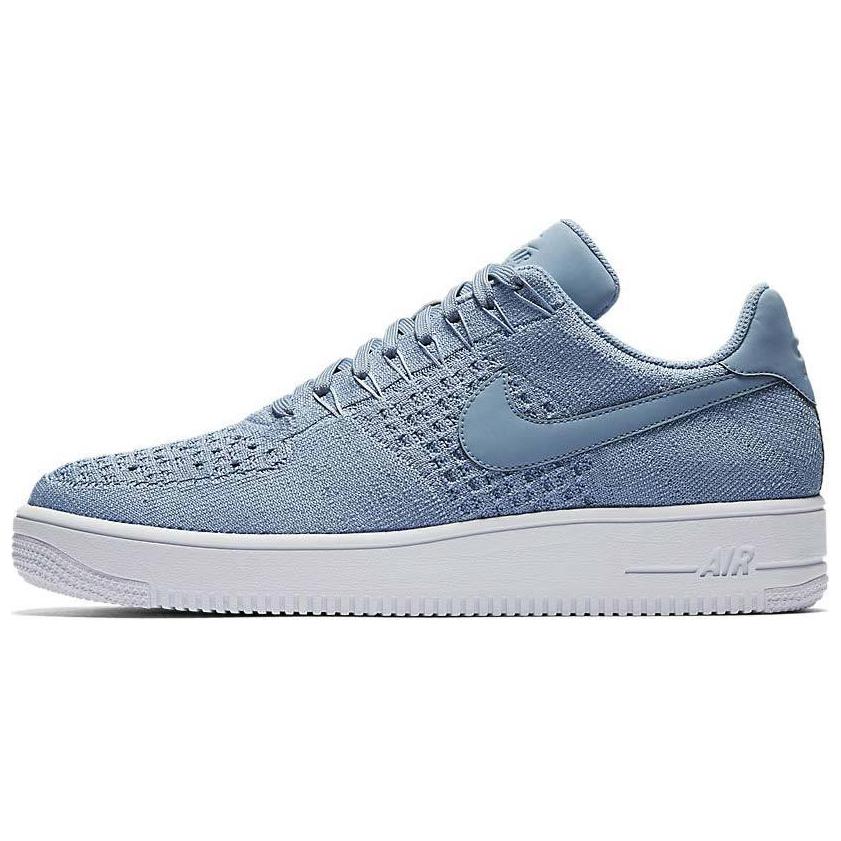Nike Air Force 1 Ultra Flyknit Low Work Blue Unisex Sneakers White 817419-402