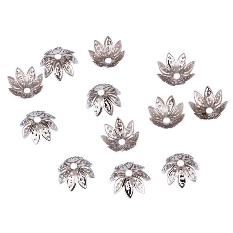 

Бусины для рукоделия из бижутерного сплава 11 мм. 100 штук Nickel color