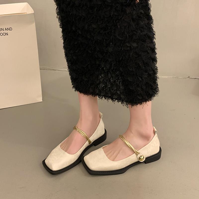 Shoes Woman Flats Modis Elegant Dress Summer 2024 Comfortable New Mary Janes Korean Shoes Elegant Female Footwear 2024 Comfortab