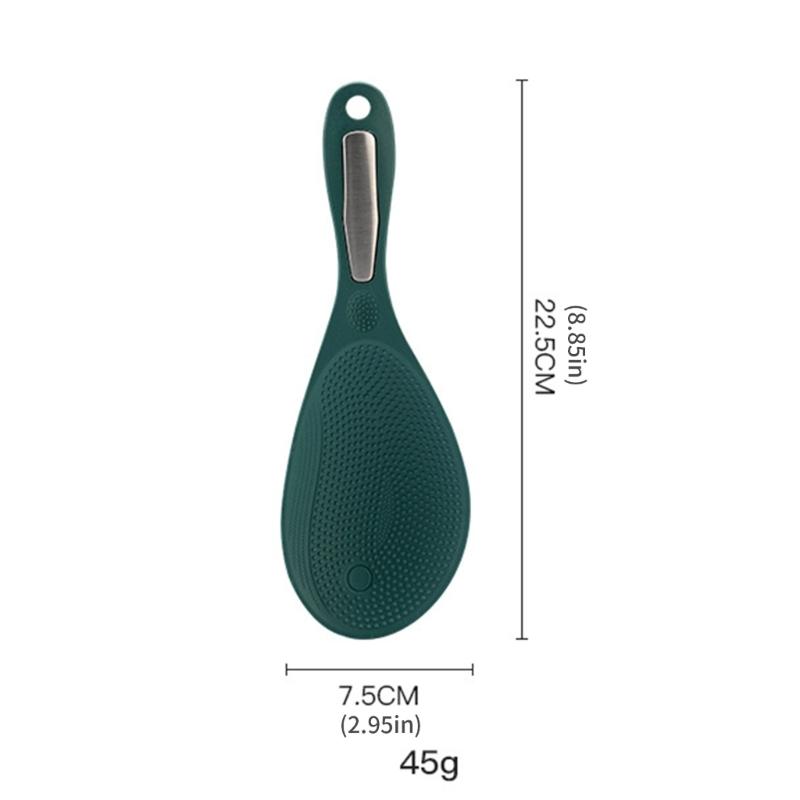 Plastic Rice Serving Spoon Antistick Surfaces Heat Resistant Safe Ergonomic Grip Paddle For Hot Meals And Steaming Pot