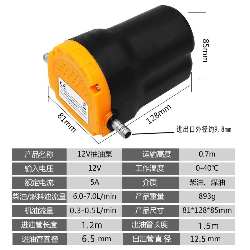 Pompa di rifornimento autoadescante elettrica diesel da 12 V/24 V