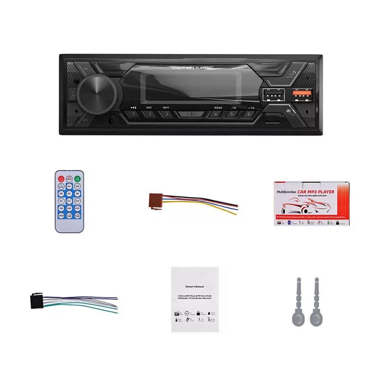 

R CA Bluetooth Автомагнитола с -Входом и USB-портом Вспомогательный USB1 Bluetooth Автомагнитола