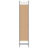 3 Panel Room Divider Beige 120 X 200 Cm Fabric