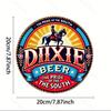 Vintage Dixie Beer Metal Tin Sign Southern Brewery Wall Decor Durable Unique Gift