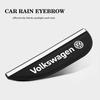 abcd1 2Pcs Car Rearview Mirror Silicone Rain Eyebrow Water Proof Universal Auto Rear View Side Shield For VW Polo Tiguan Passat Golf