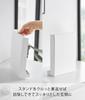 Yamazaki Tower Key Hook 18cm W X 7cm D X Concealed Key Model 10340 2-Tier Stand, White, 24.6cm H, Storage, Holder,