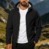 Men's Breathable Lightweight Windproof Hiking Rain Jacket for Outdoor Running