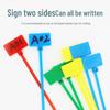 SHOCHAN Colored Nylon Cable Ties with ID Tags