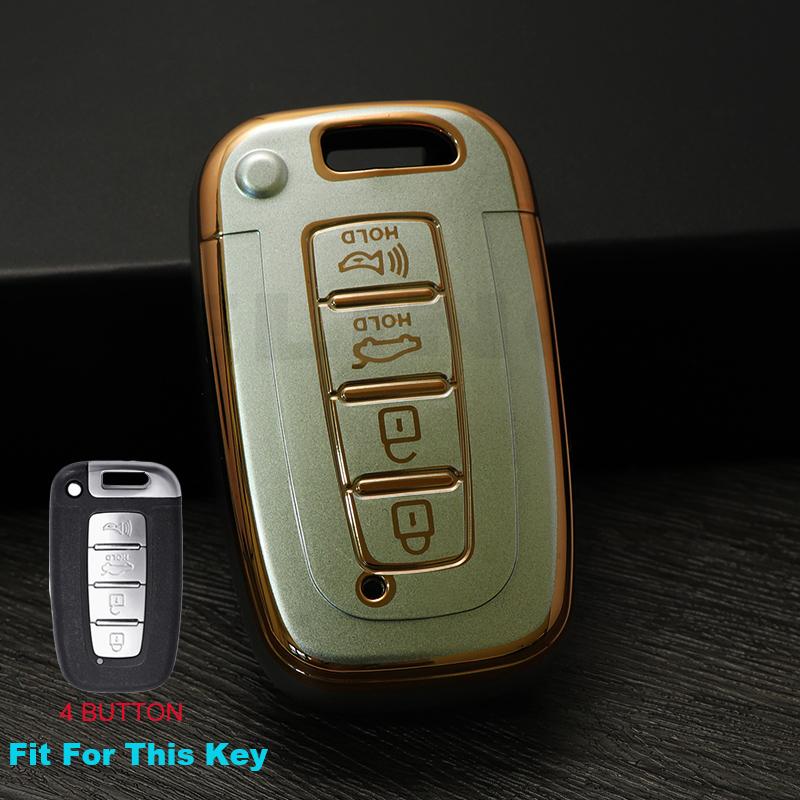 Quicksand TPUCar Key Case Cover for KIA RIO K2 K3 Sportage for Hyundai Accent Elantra Solaris HB20 Veloster SR IX35 I30 Keychain
