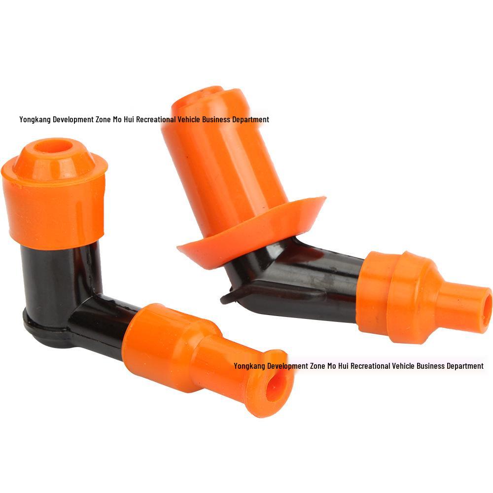 Orange High-Voltage Cap for Motorcycle and ATV Off-Road Spark Plug (GY6 50-250CC)