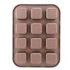 12 Grids Divided Brownie Pan Carbon Steel Easy To Clean Rectangular Baking Mold Pan for Toast Bread Cake