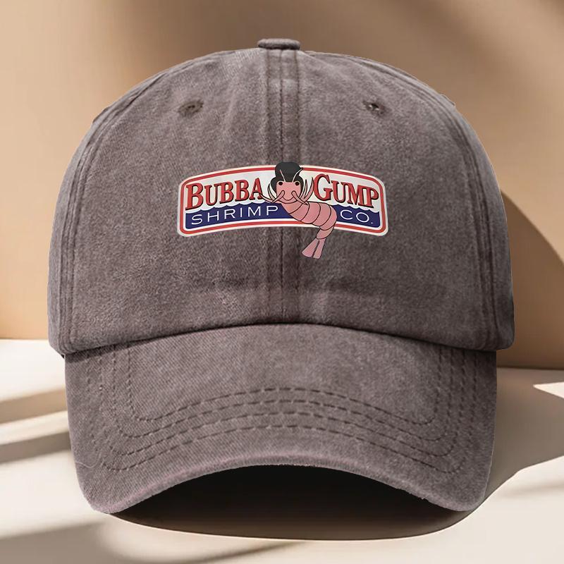 A MenS BUBBA Printed Baseball Cap Vintage And Versatile Suitable for Both Men And Women with an Adjustable Fit Wearable in