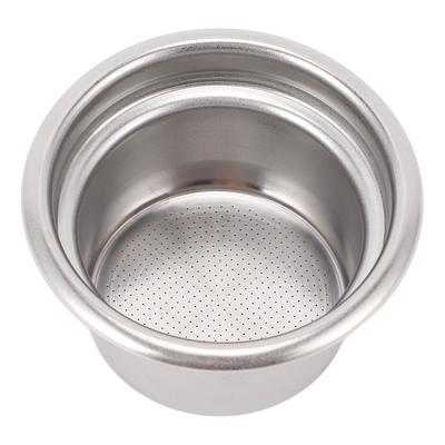 58mm Non Pressurized Filter Basket Single Layer Stainless Steel Portafilter Basket Coffee Machine Accessory for 4