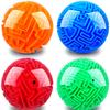 2pcs Maze Ball Puzzle, Brain Teaser Magic Sphere Games, Plastic Brain Teaser Toys for Party, Christmas, Easter, New Year, Mardi Gras - Random Colors