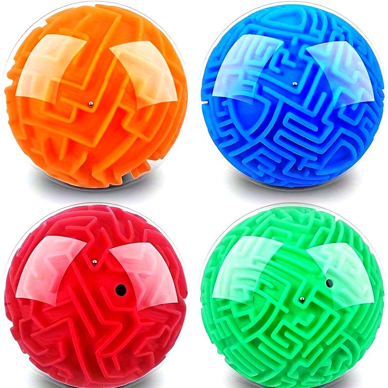 2pcs Maze Ball Puzzle, Brain Teaser Magic Sphere Games, Plastic Brain Teaser Toys for Party, Christmas, Easter, New Year, Mardi Gras - Random Colors