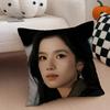 New Fashion Chinese Star ZZhang Jingyi Cushion Cover Throw Pillow Cover Hidden Button Durable Polyester Chair Cushion