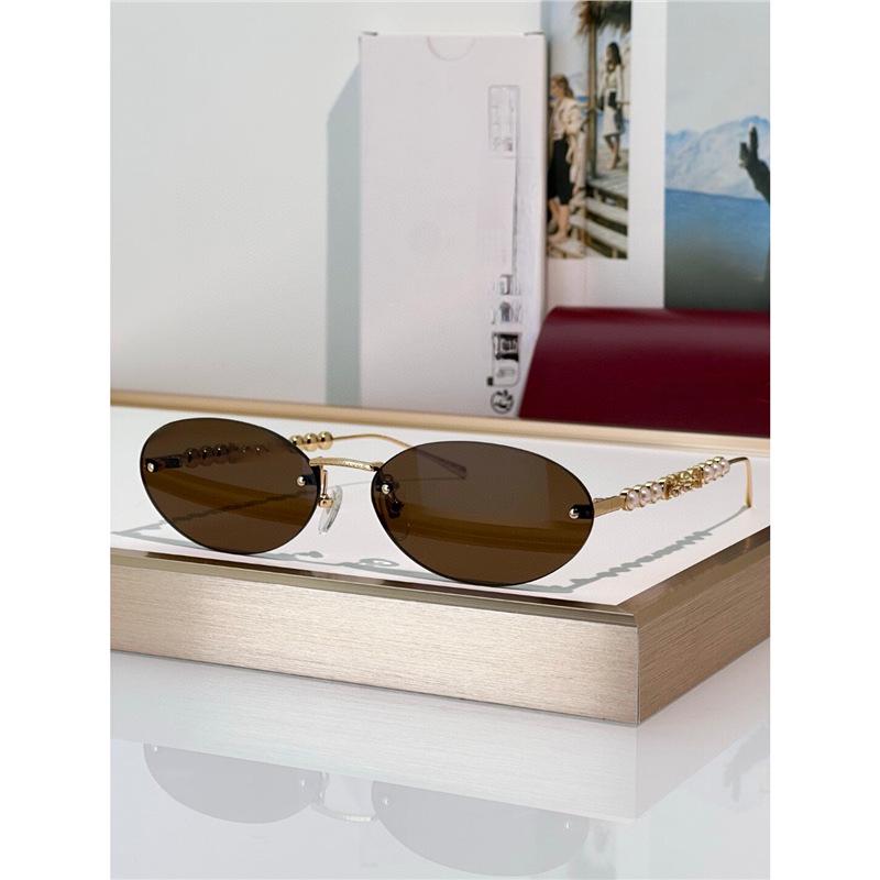 Damskie metalowe owalne okulary przeciwsłoneczne GG1922SA – Stylowa ochrona UV