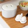 &NE Cozedor de Ovos nikii Branco 2 Peças Largura 14.8cm x Profundidade 11.5cm x Altura 10.5cmOvo Cozido Ovo Onsen Antibacteriano Sem Eletricidade