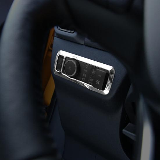 Fit For -2025 Ford Maverick ABS Chrome Headlight Switch Button Cover Trim 1P
