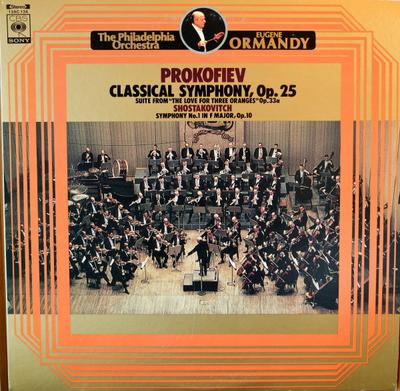 LP Record EUGENE ORMANDY, PHILADELPHIA ORCHES - Prokofiev: Classical Symphony, Love 13AC134 CBS SONY 1976 Japan Classical