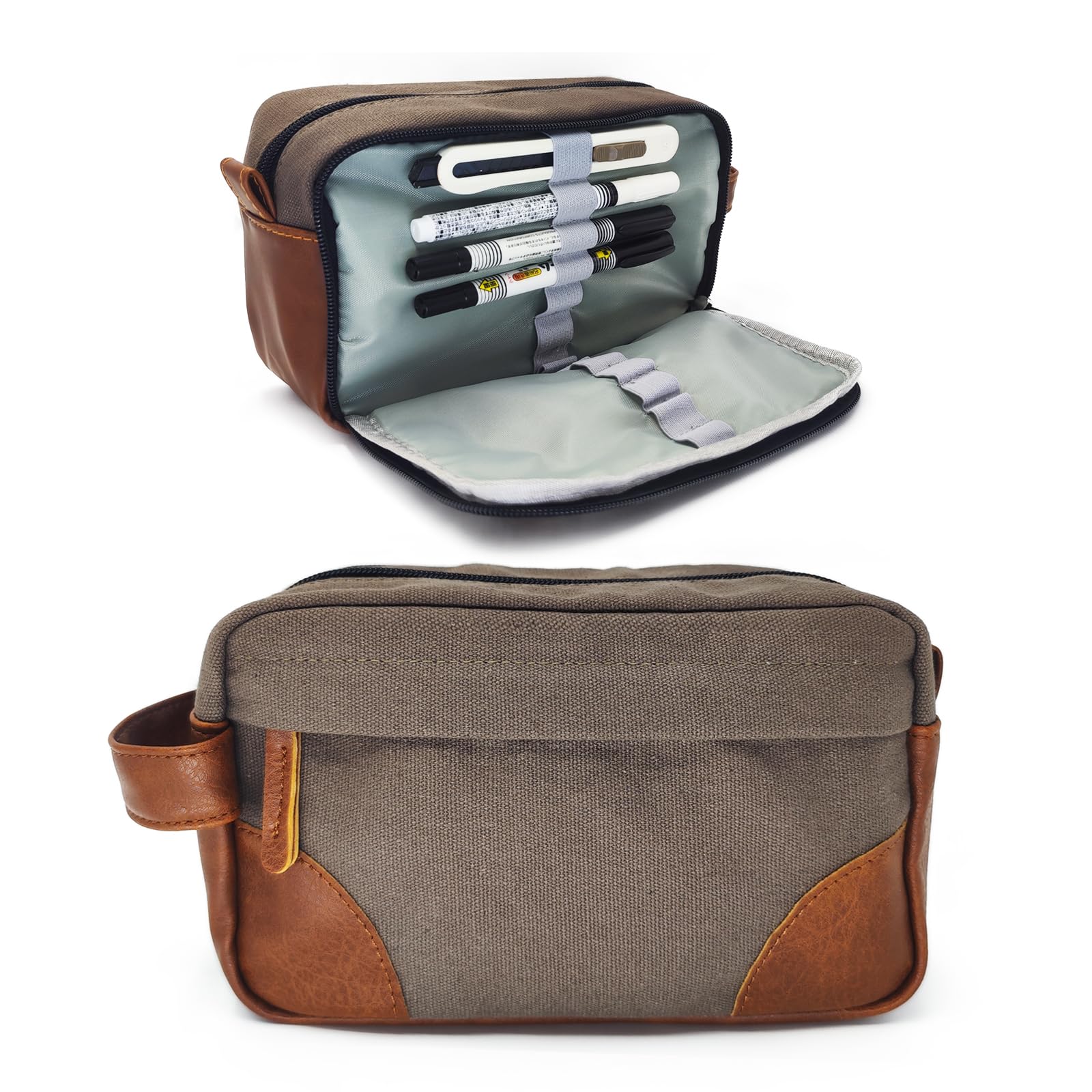 

CODCHI Карандаш Ручка Большой Канцелярский На Молнии Популярный Чехол для Хранения для Бизнеса Старшей Школы и Взрослых Кейс, Чехол, Вместимость, Хранение, Многофункциональный,