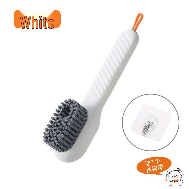 Multi-Function Soft-Bristled Shoe Cleaning Brush with Press-Type Liquid Dispenser - Gentle On Shoes