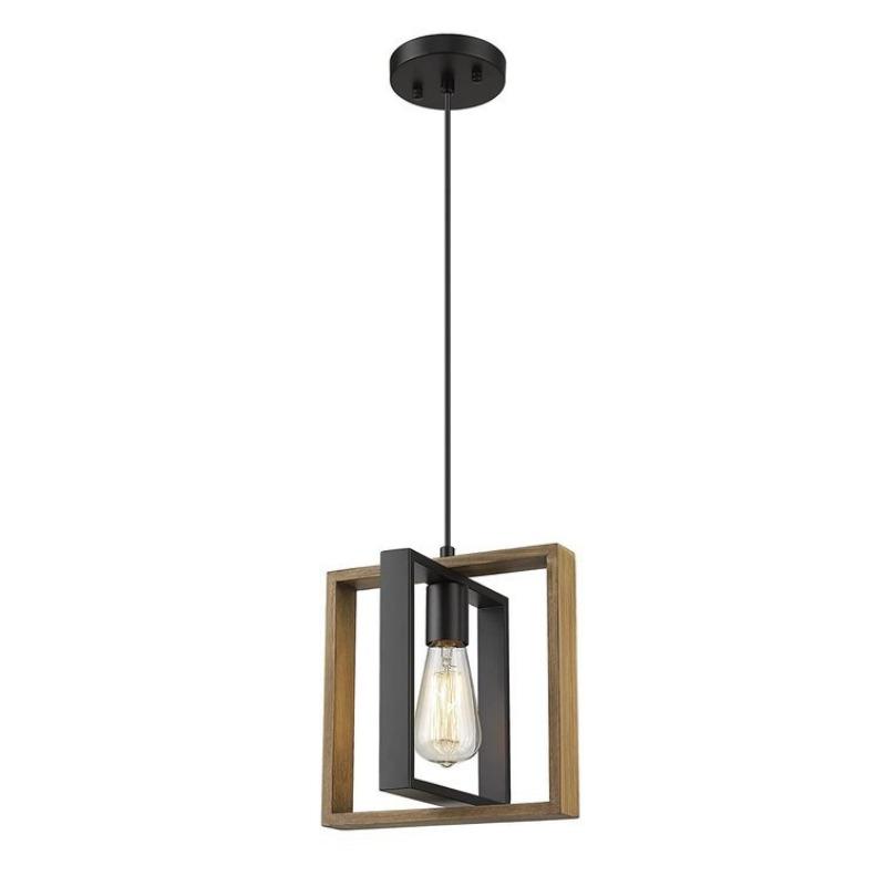 Creative Dining Table Light Industrial Style Retro Island Table Light Solid Wood Iron Art Bar Table Light for Restaurant Pendant Light