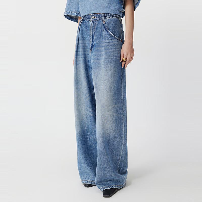 

JNBY 2025 Summer Loose Fit Denim Jeans L