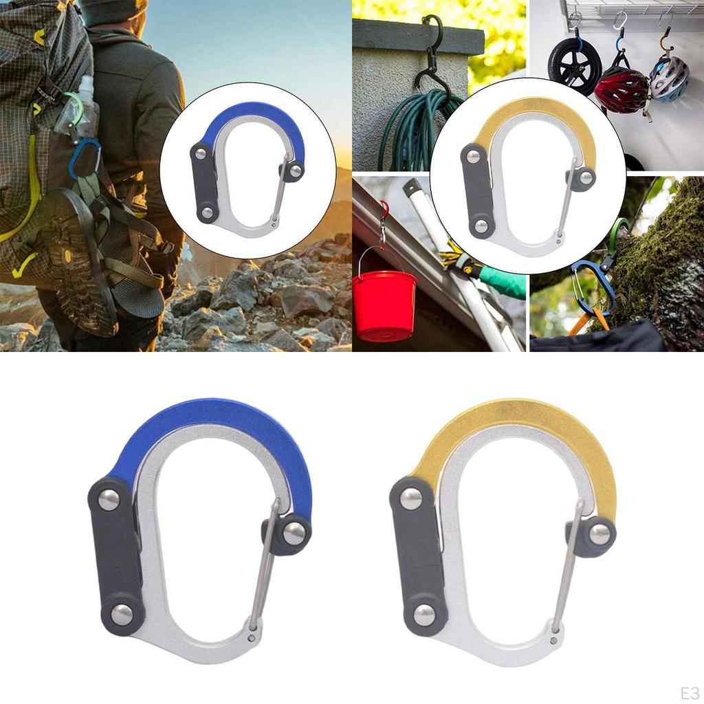 Carabiner Clip and Hook Aluminum Alloy Keyring Small Snap for Outdoor Activities