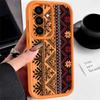 Custodia Ammortizzante con Design Complesso Per Samsung S25 Ultra S24 FE S23 A56 A36 A16 A15 A55 A35 A26 A17 A37 A57 5G S26 Protezione Lente Opaca Cover in TPU per Telefono