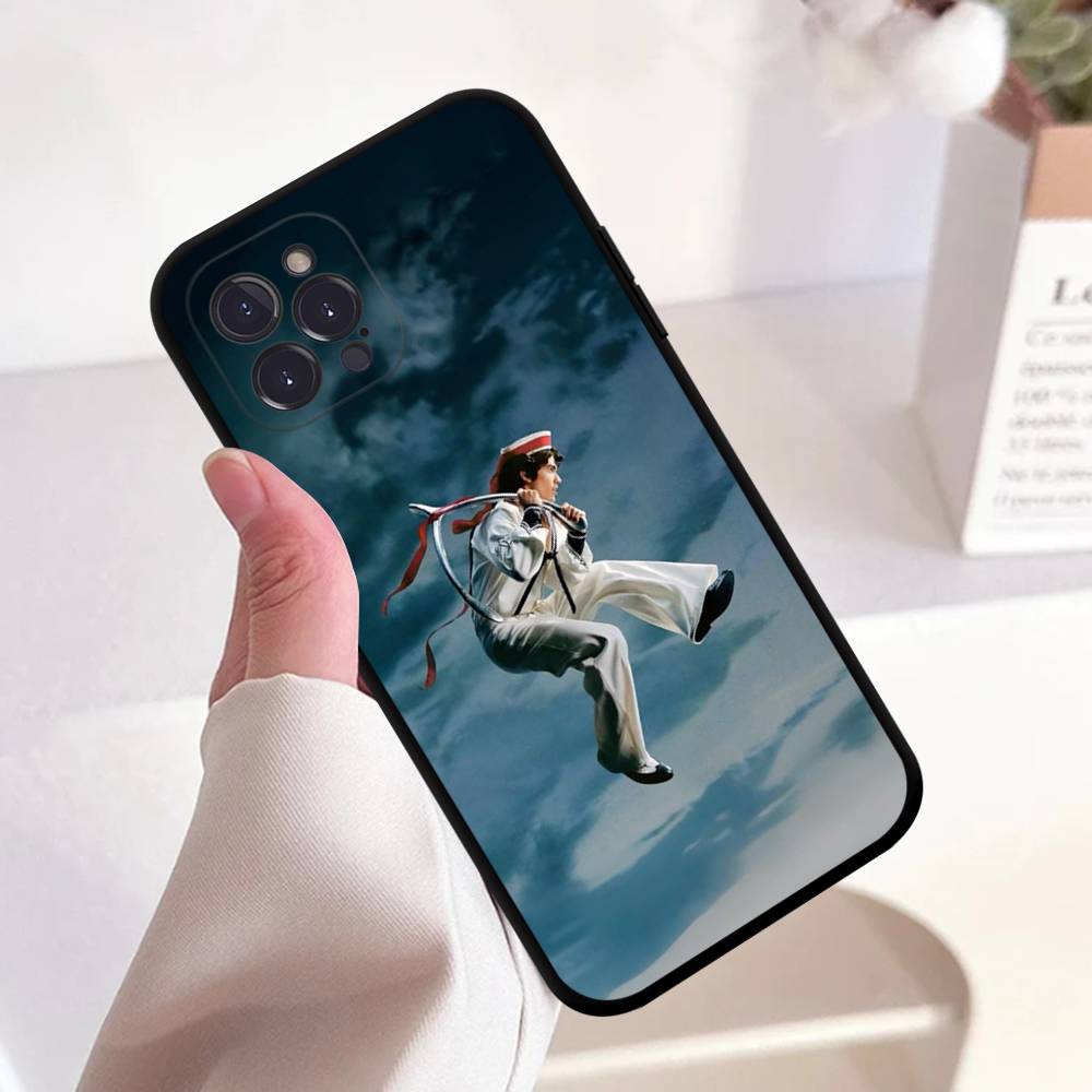 

C-Conan Gray Wishbone Black Silicone Matte Phone Case For iphone 17 Air 16 15 14 13 12 11 Pro Max Plus Back Cover TPU iPhone 16 pro