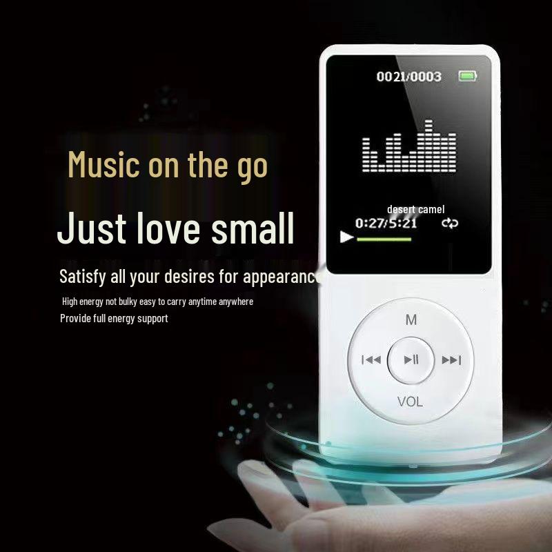 Portable MP3/MP4/MP5 Music and eBook Player with Built-in Memory for Students, Compact Design, P4P3 Listening Device.