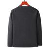 Men's Fleece-Lined Warm Winter Cardigan Jacket for Middle-Aged & Elderly