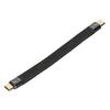 Short USB C to USB C Cable 100W PD Fast Charging 40Gbps 8K At 60Hz FPC Flexible Double End Type C Data Cable