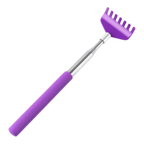 Retractable Back Scratcher Cat Teaser Wand 26" Extendable Head Back Legs Scratch Tool Interactive Toy for Playful Kitties