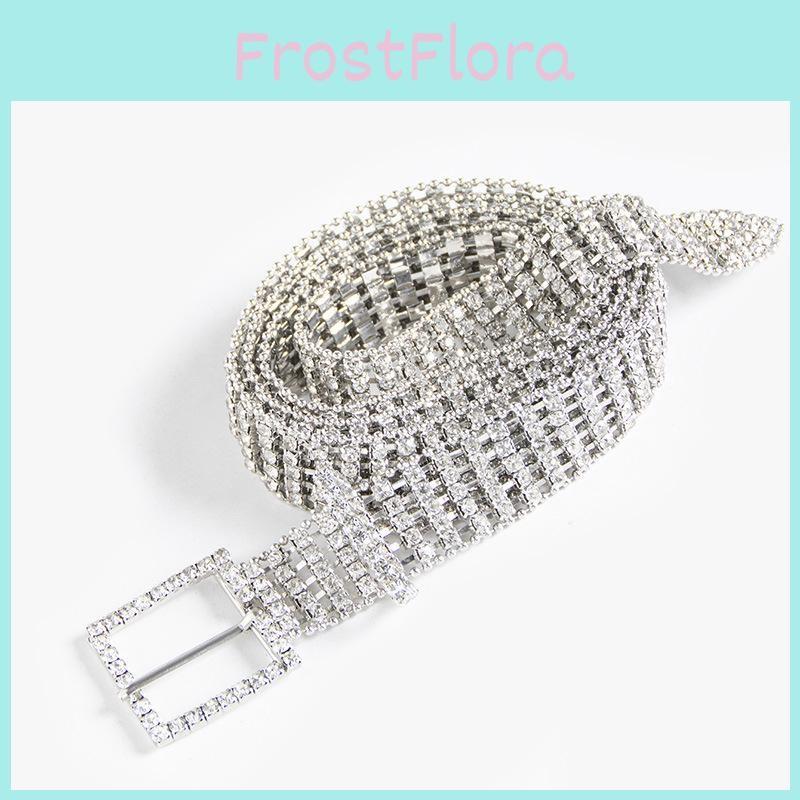 Premium Metal Water Drilled Waist Chain Women Fashion Waist Accessory Jewelry