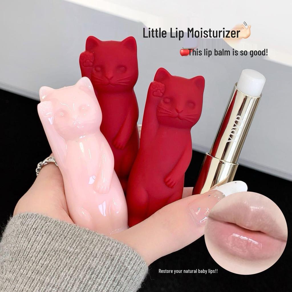 YPYP Fruity Meow Lip Care Set: Moisturizing & Hydrating Cat Lip Balms for Plump, Smooth Lips