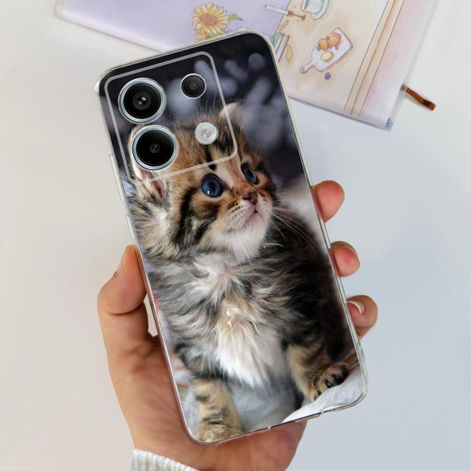 Transparent Cover For Fundas Xiaomi Poco X6 Pro 5G M6 Pro Case Lovely Luxury Colorful Butterfly Design Casing For Poco M6 Pro 5G