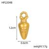 CARLIDANA Neuankunft Mode Edelstahl 3D DIY Obst Donut Anhänger Eiscreme Anhänger für Halskette Vergoldeter Schmuck