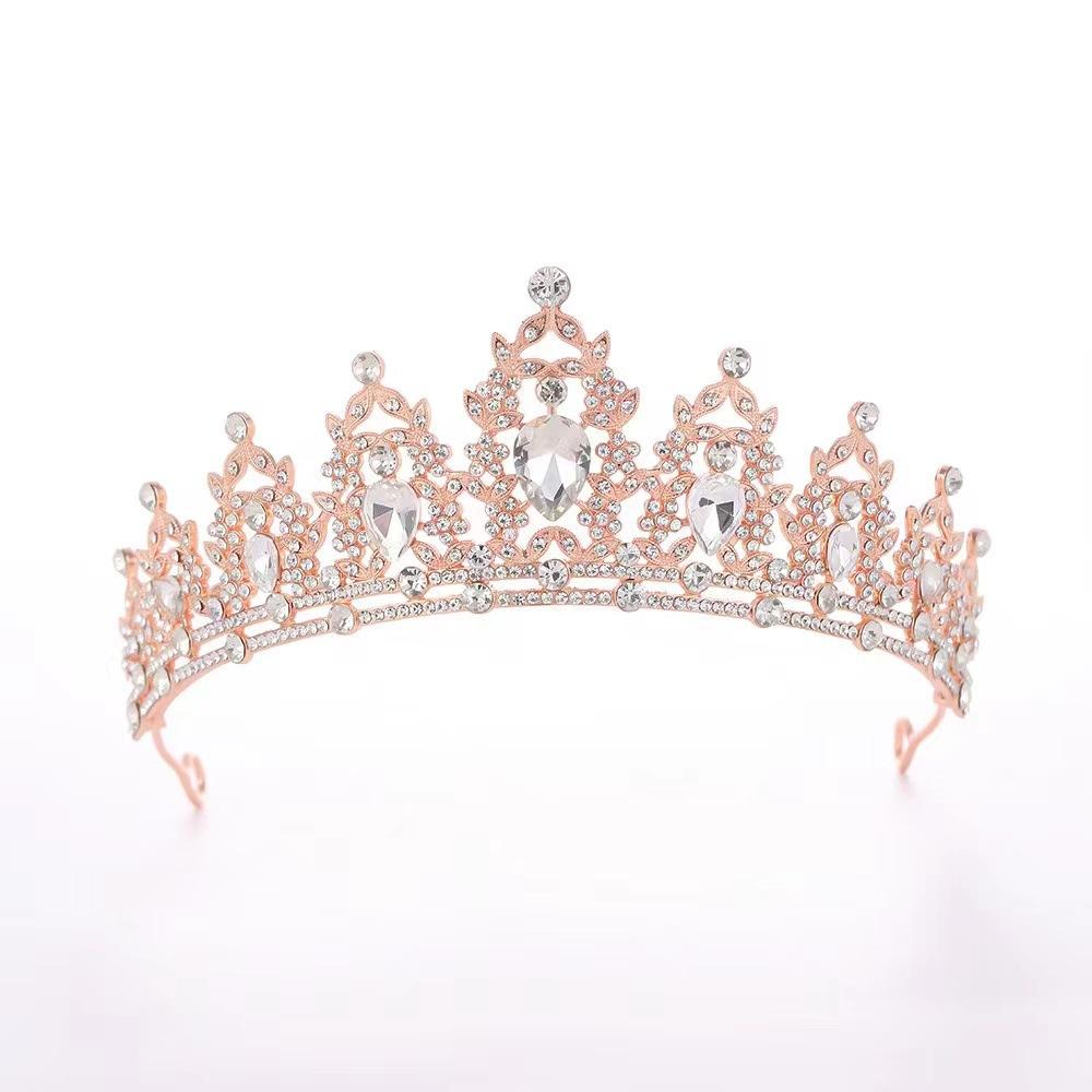 Bride's Crown Headband Alloy Rhinestone  Wedding Crown  Birthday Hair Accessory  Style Headband Accessory