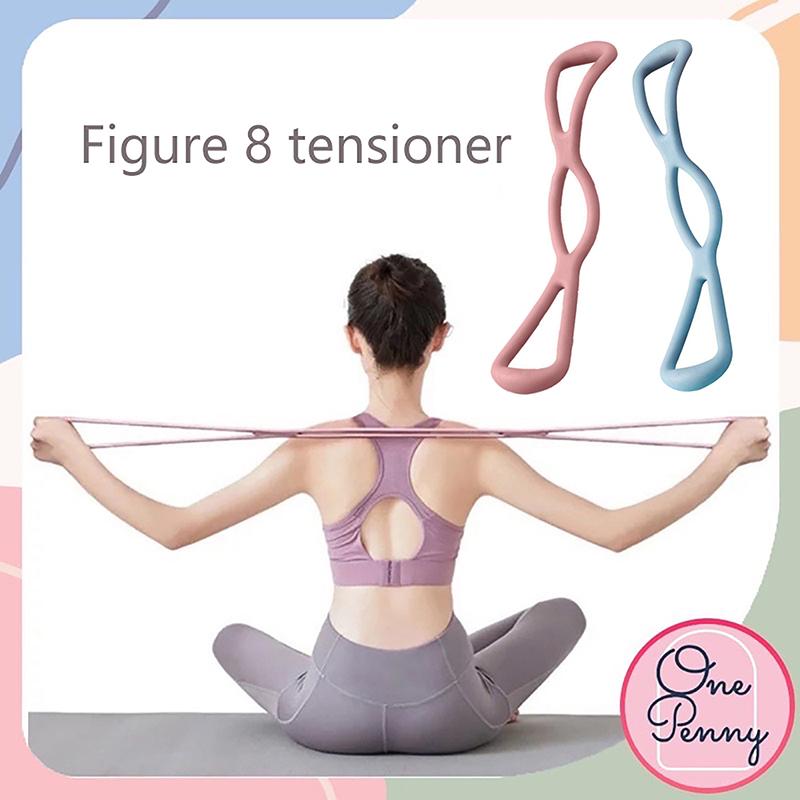 8-Wort-Spanner Offene Schulter Schönheitsrücken-Artefakt Spannseil Elastisches Band Heimfitness Damen Yoga-Ausrüstung Acht Seile