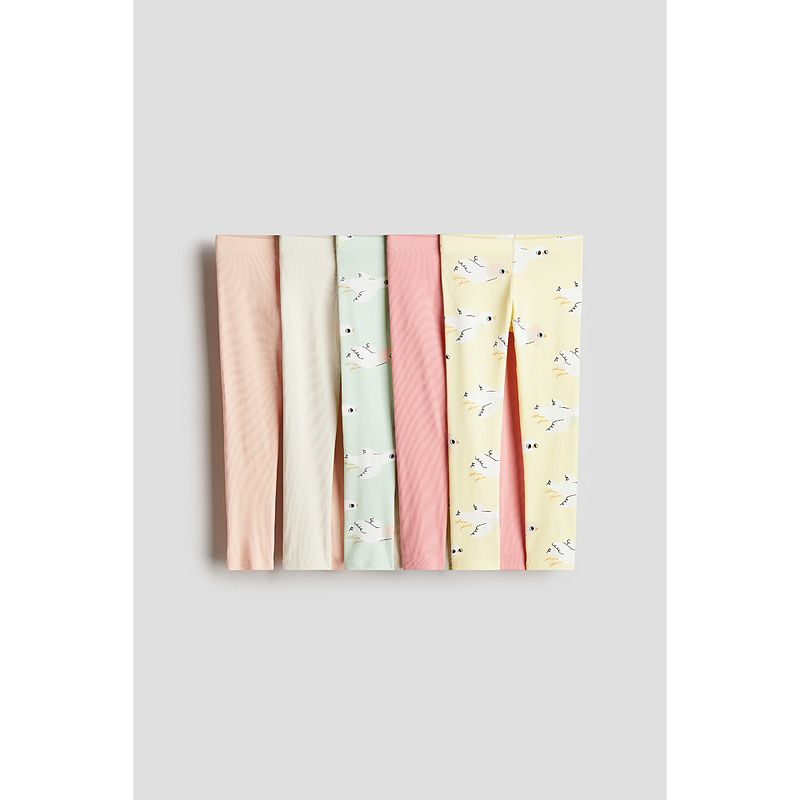 

HM Children s Clothing Girl Pants 5 Pack 2025 Autumn New Arrival Soft Cute Minimalist Print Leggings 1246485